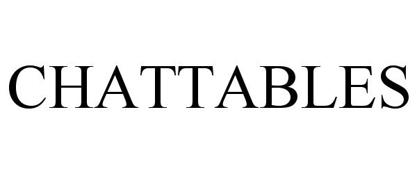 Trademark Logo CHATTABLES