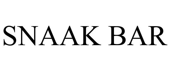 Trademark Logo SNAAK BAR