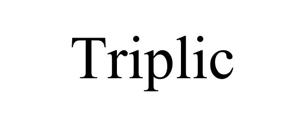 Trademark Logo TRIPLIC