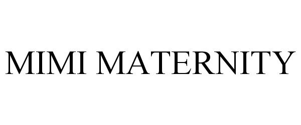 Trademark Logo MIMI MATERNITY