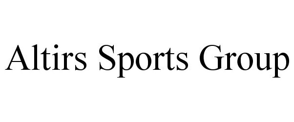  ALTIRS SPORTS GROUP