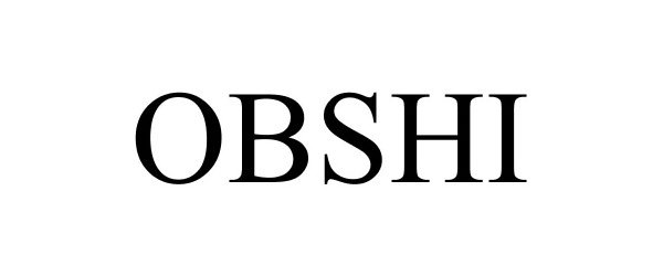 Trademark Logo OBSHI