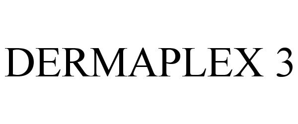 Trademark Logo DERMAPLEX 3