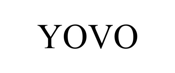 Trademark Logo YOVO