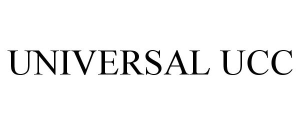Trademark Logo UNIVERSAL UCC