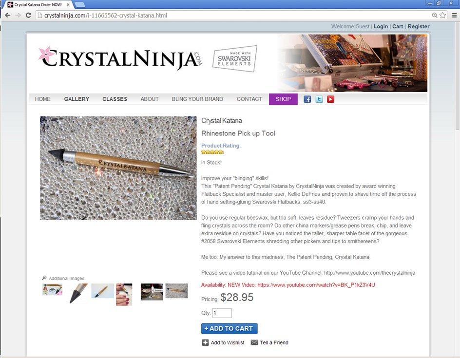 CRYSTAL KATANA - Crystal Ninja, LLC Trademark Registration