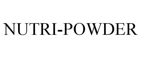 Trademark Logo NUTRI-POWDER