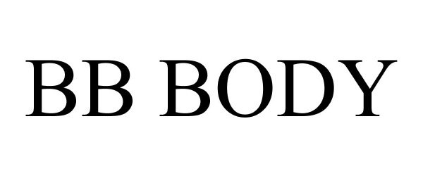 Trademark Logo BB BODY