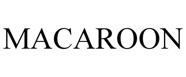 Trademark Logo MACAROON