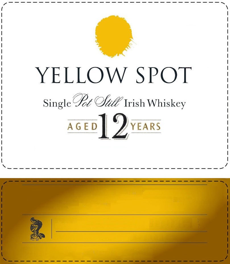  YELLOW SPOT SINGLE POT STILL IRISH WHISKEY AGED 12 YEARS