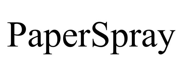 Trademark Logo PAPERSPRAY