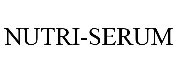 Trademark Logo NUTRI-SERUM