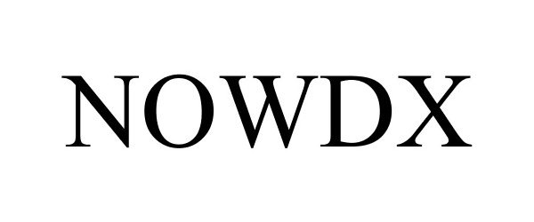 Trademark Logo NOWDX