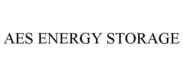 Trademark Logo AES ENERGY STORAGE
