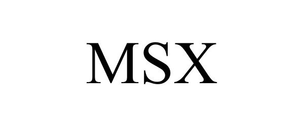 Trademark Logo MSX