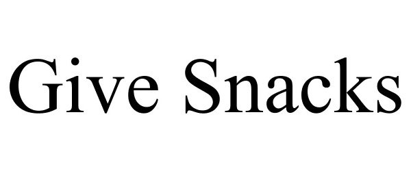 Trademark Logo GIVE SNACKS