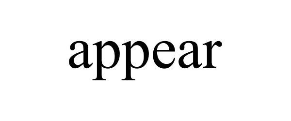 Trademark Logo APPEAR