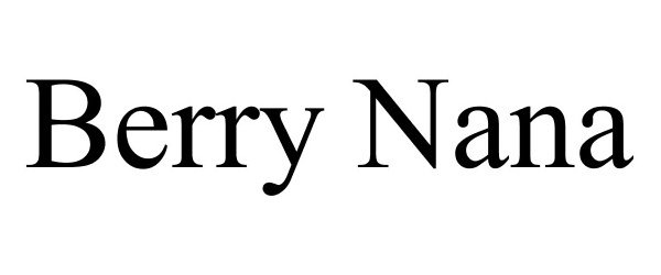 Trademark Logo BERRY NANA
