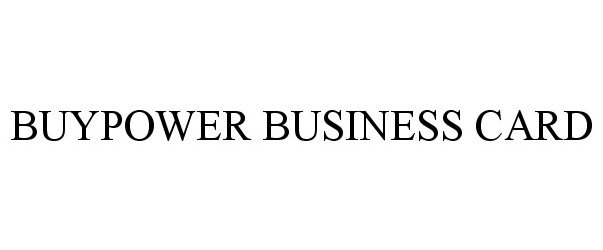  BUYPOWER BUSINESS CARD