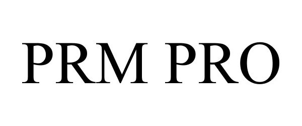 Trademark Logo PRM PRO