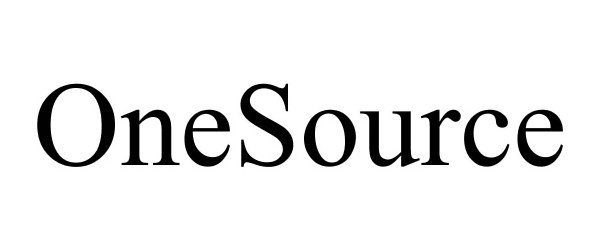 Trademark Logo ONESOURCE