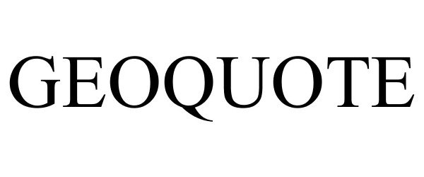 Trademark Logo GEOQUOTE