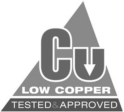 Trademark Logo CU LOW COPPER TESTED &amp; APPROVED