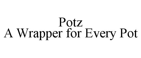 Trademark Logo POTZ A WRAPPER FOR EVERY POT