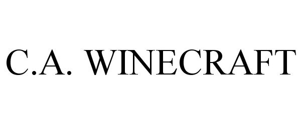 Trademark Logo C.A. WINECRAFT