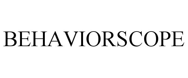 Trademark Logo BEHAVIORSCOPE