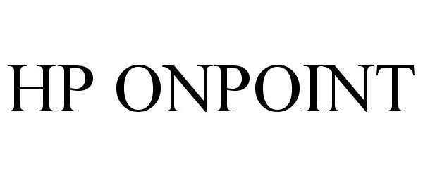 Trademark Logo HP ONPOINT
