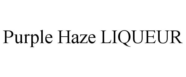 Trademark Logo PURPLE HAZE LIQUEUR