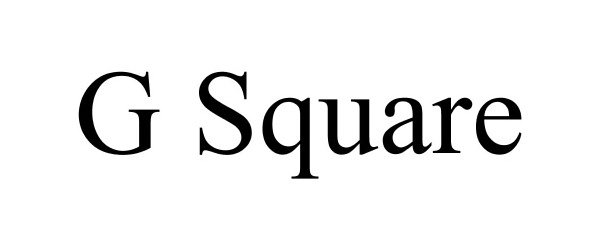 Trademark Logo G SQUARE