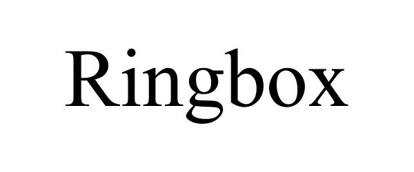 Trademark Logo RINGBOX