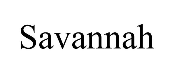 Trademark Logo SAVANNAH