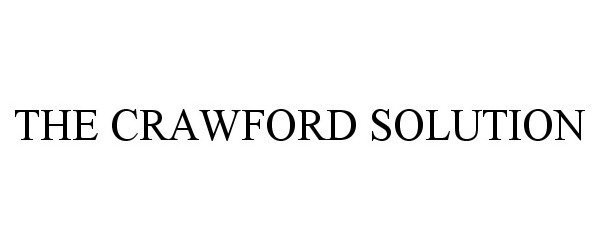 Trademark Logo THE CRAWFORD SOLUTION