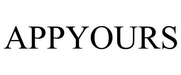 Trademark Logo APPYOURS