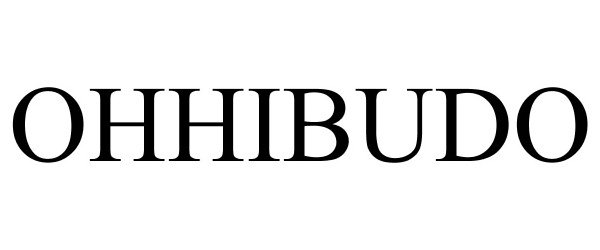 Trademark Logo OHHIBUDO