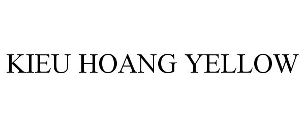 Trademark Logo KIEU HOANG YELLOW