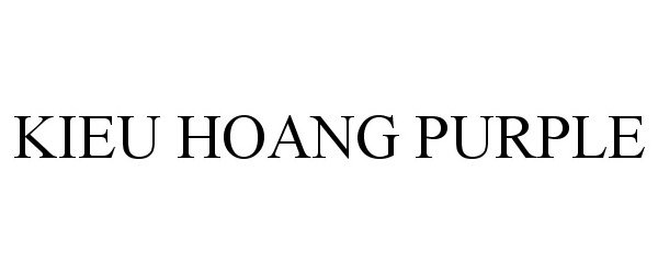 Trademark Logo KIEU HOANG PURPLE