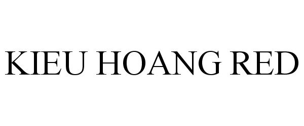 Trademark Logo KIEU HOANG RED