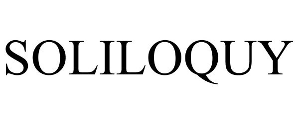 Trademark Logo SOLILOQUY