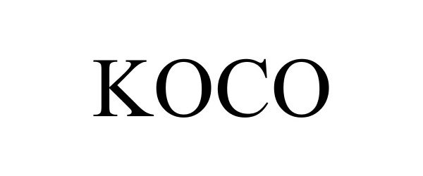 Trademark Logo KOCO