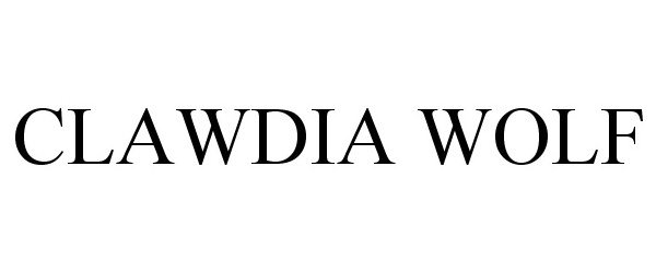  CLAWDIA WOLF