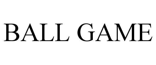 Trademark Logo BALL GAME