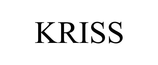 Trademark Logo KRISS