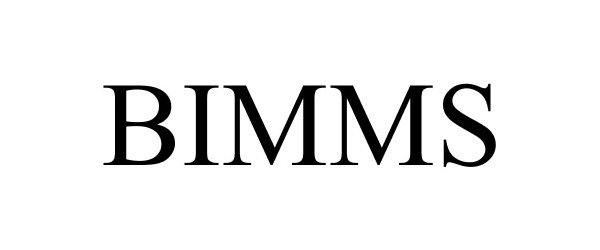Trademark Logo BIMMS
