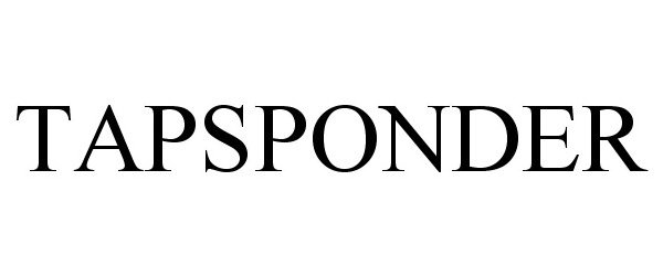 Trademark Logo TAPSPONDER