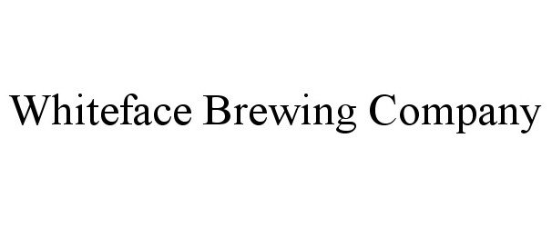 Trademark Logo WHITEFACE BREWING COMPANY