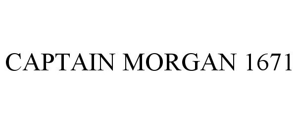 Trademark Logo CAPTAIN MORGAN 1671